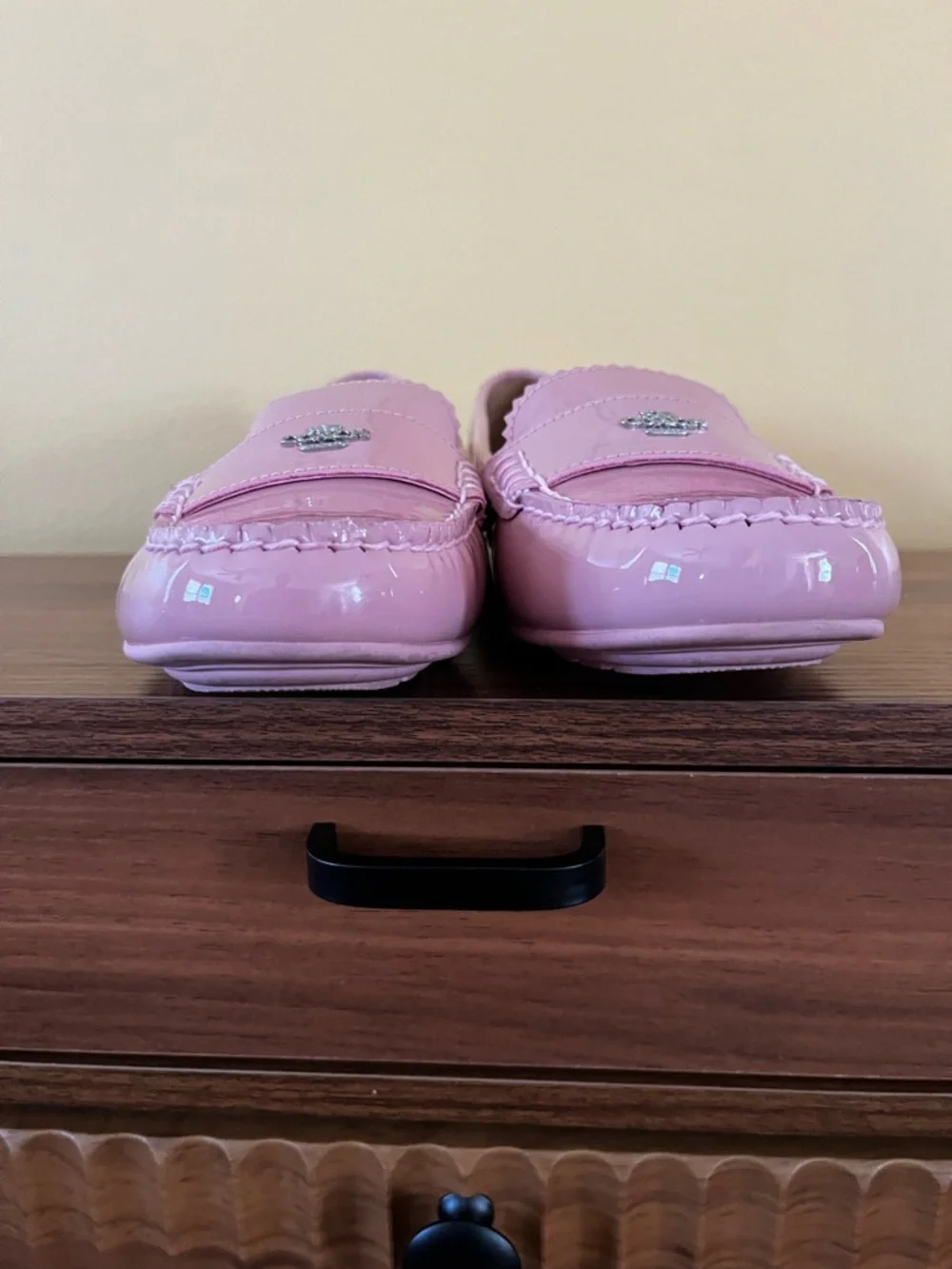 Coach Glossy Pink Loafers - Picture 10 of 11